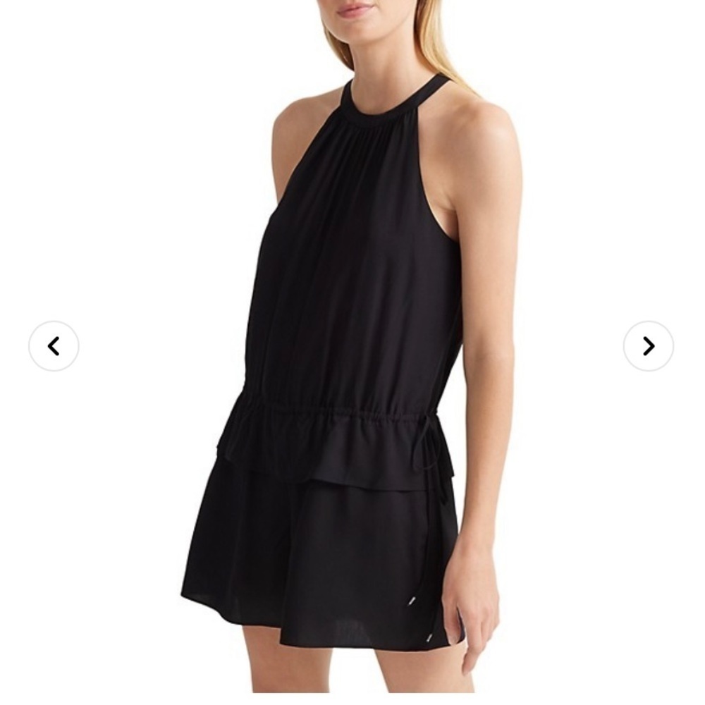 𝅺BNWT Club Monaco Halter Cotton Romper - Picture 7 of 16
